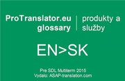 Anglicko-slovenský glosár výrazov z oblasti produktov a služieb